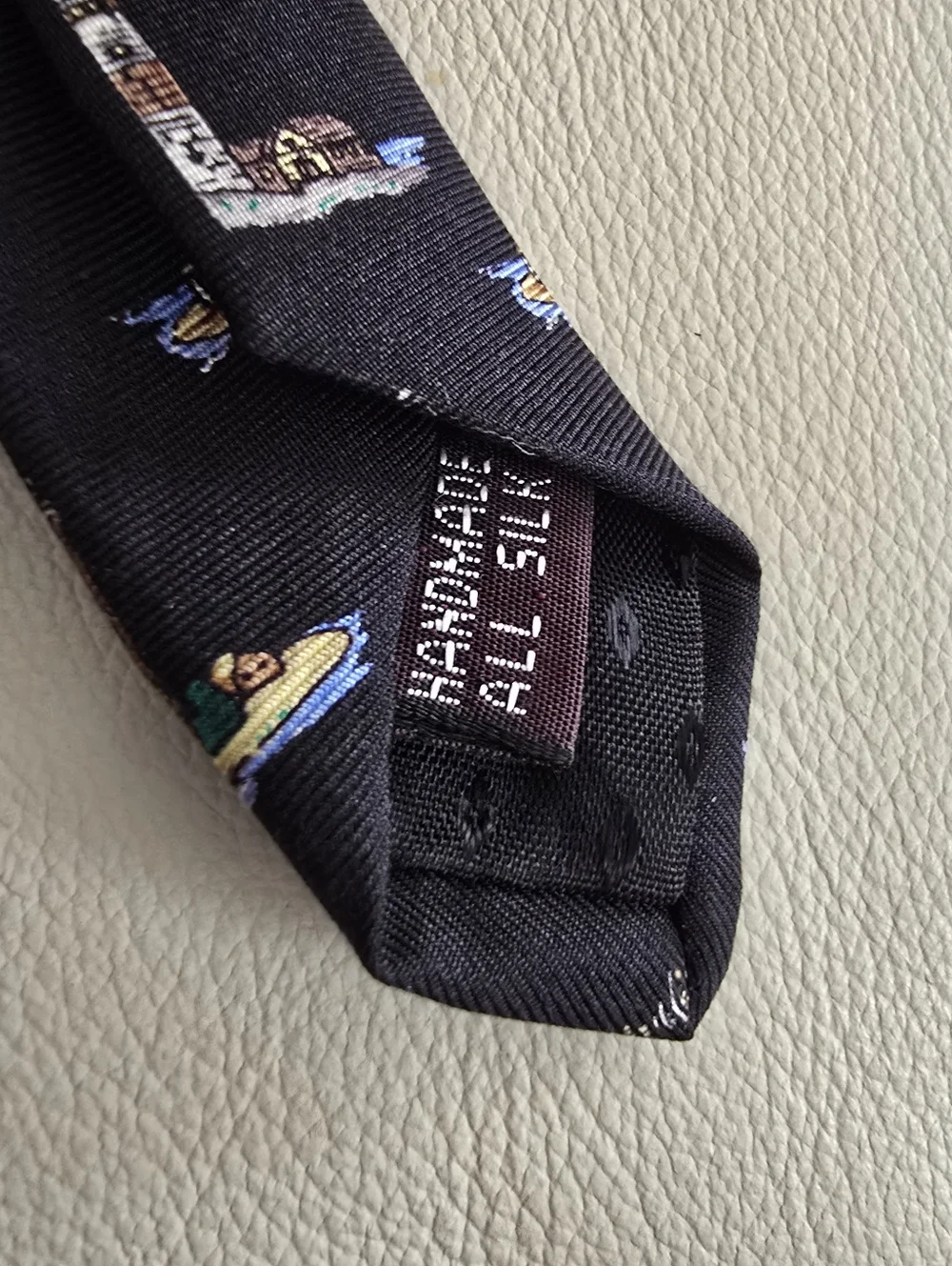 Museum Artifacts Blue Nautical Lighthouse Men's Silk Necktie Tie